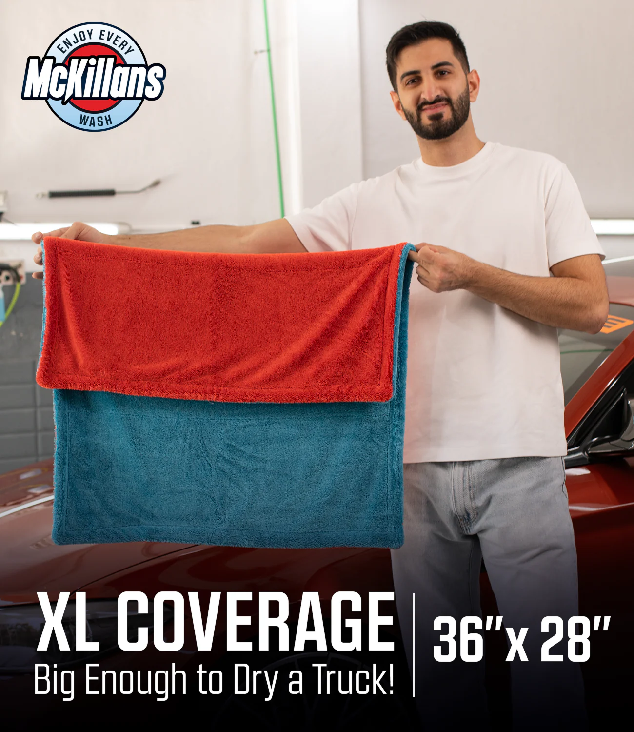 Dual Color Drying Towel 1200GSM 36x28" - Image 4