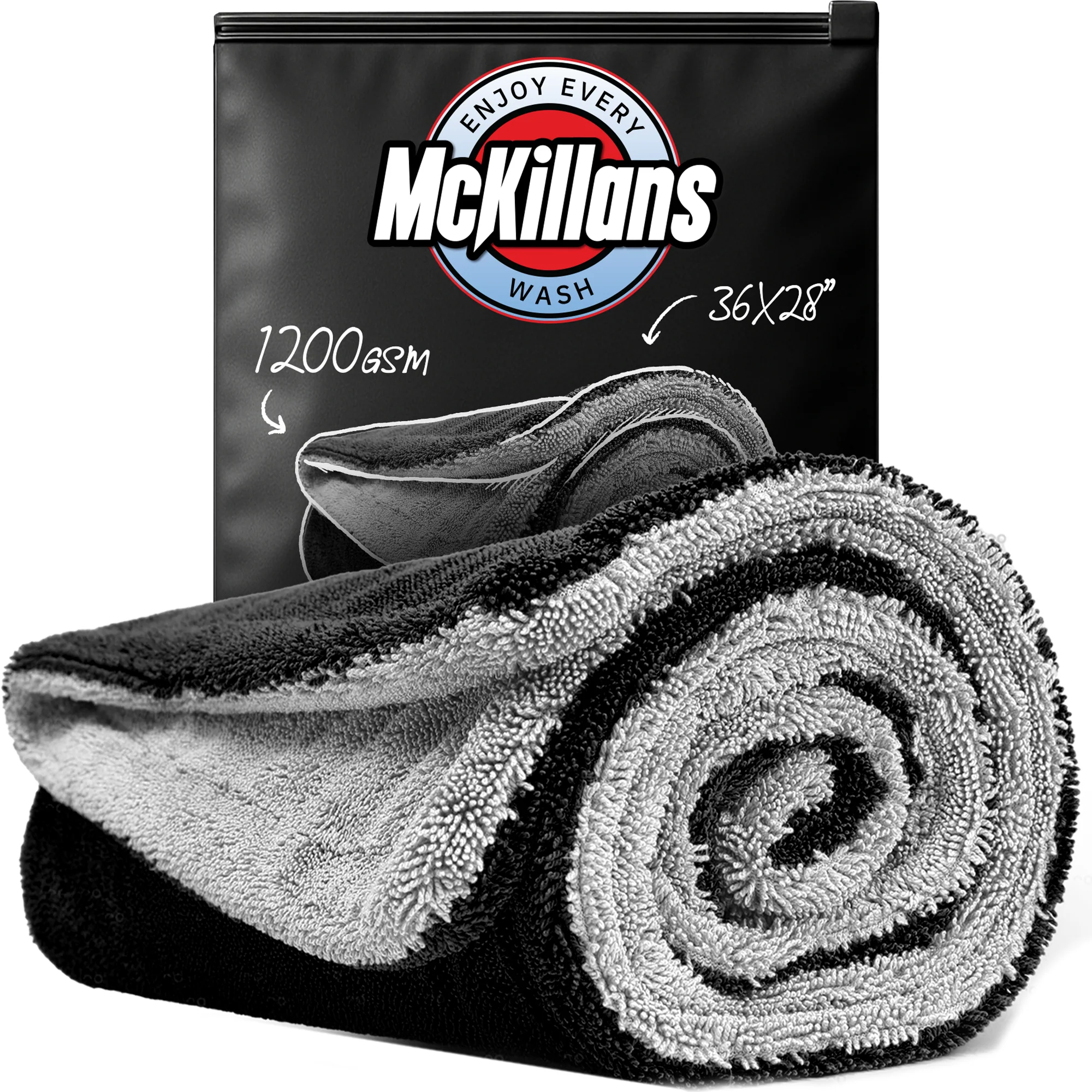 Dual Color Drying Towel 1200GSM 36x28" - Image 8