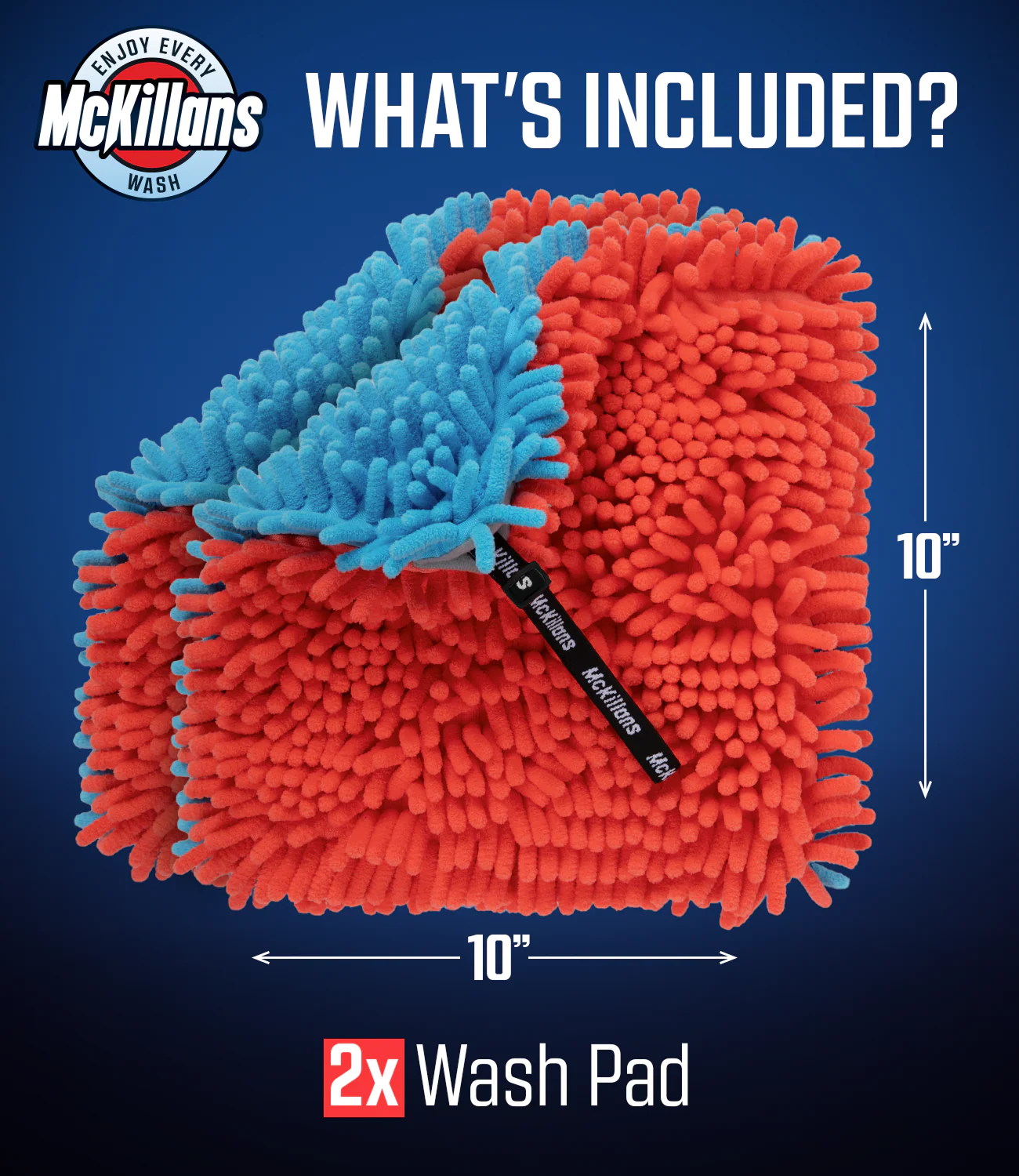 McKillans® Dual-Color Chenille Wash Pad (Pack of 2) - Image 6