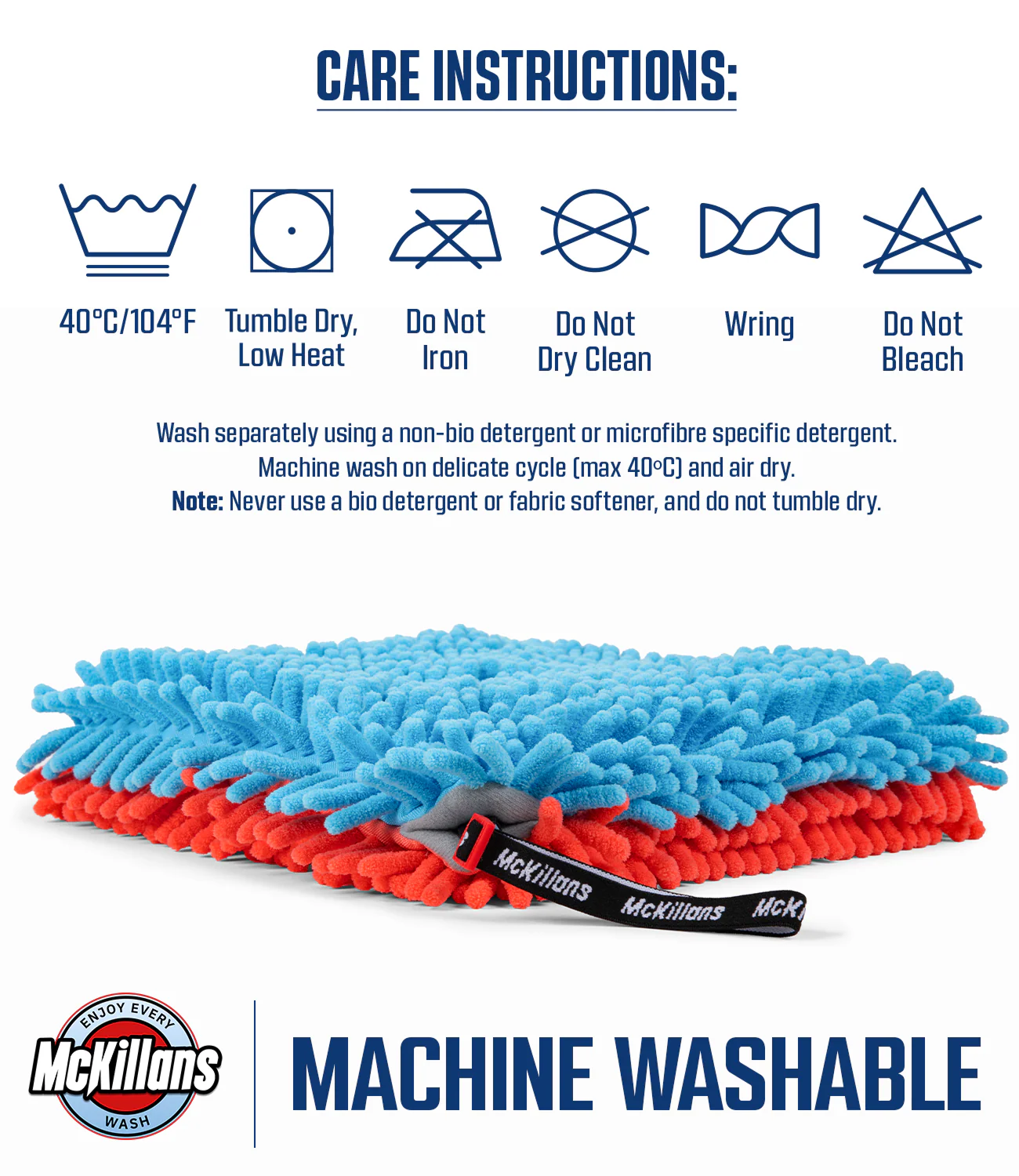 McKillans® Dual-Color Chenille Wash Pad (Pack of 2) - Image 7