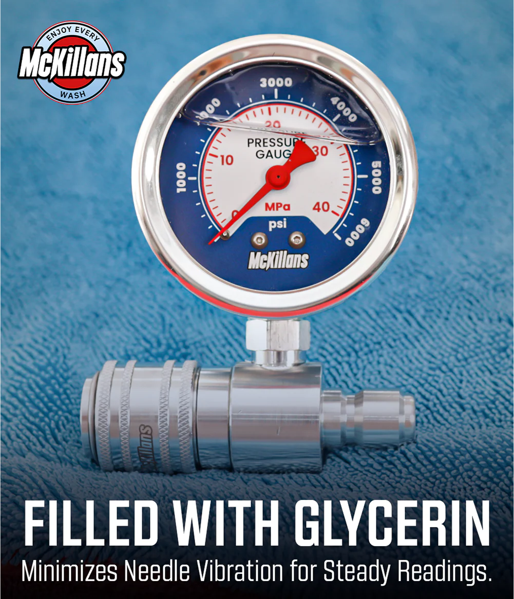 Pressure Washer Gauge With 3/8" Automatic Quick Connect - Image 5