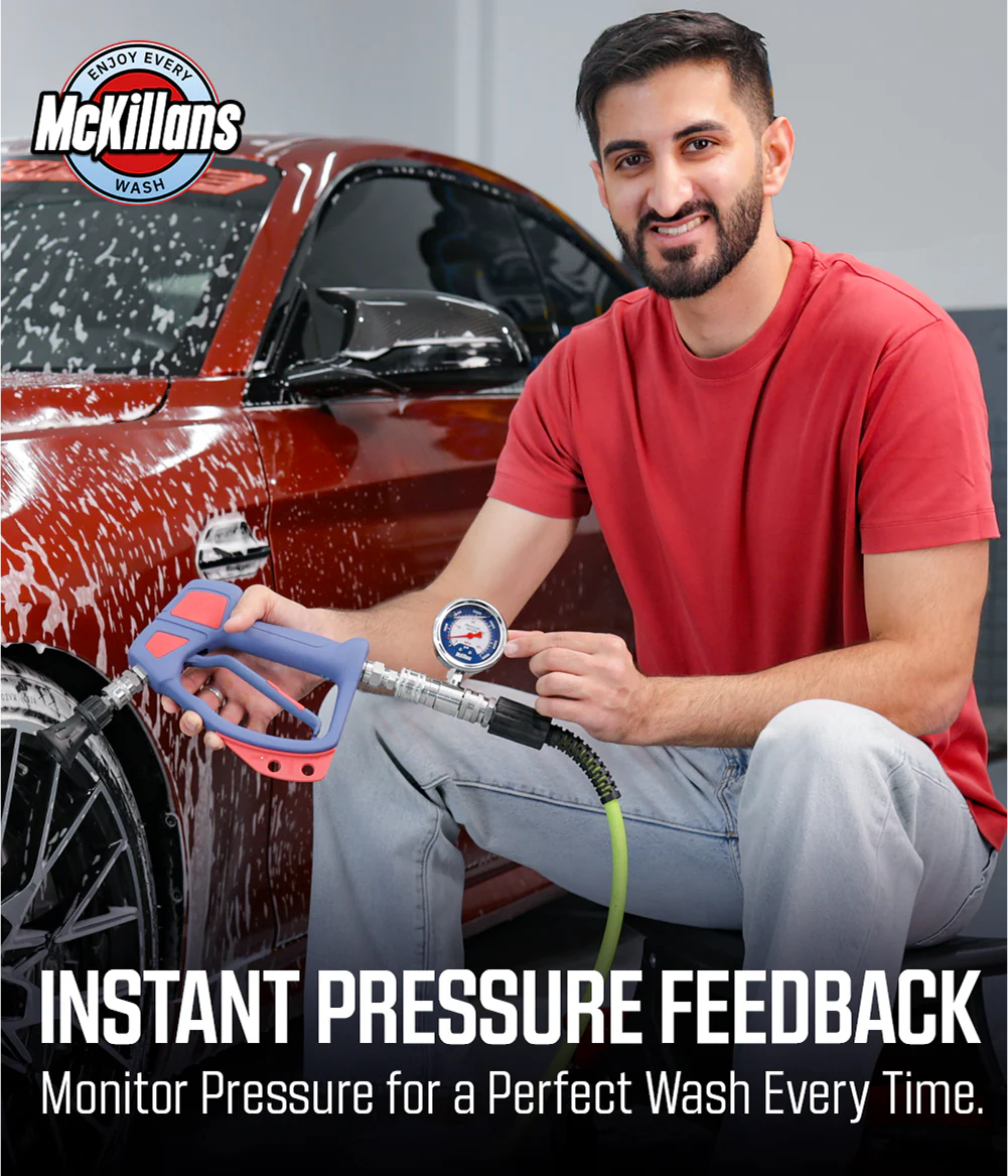 Pressure Washer Gauge With 3/8" Automatic Quick Connect - Image 7